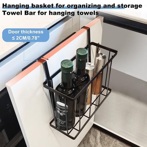 Aboevnc organizer fits standard cabinets up to 11.8 by 15.7 inches.