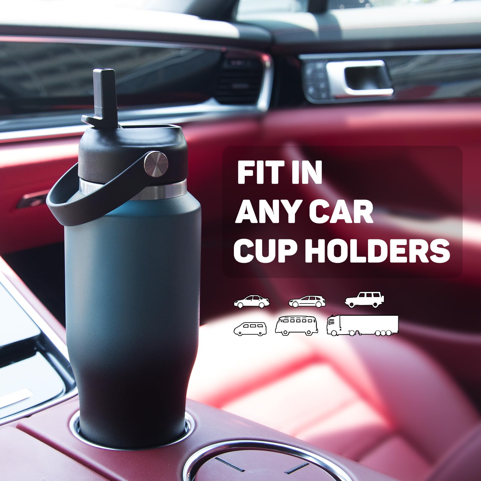 ABOTOCUP bottle comes with straw brush for easy interior cleaning.