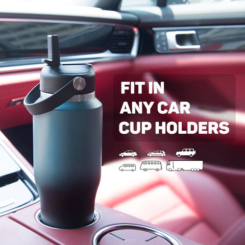 ABOTOCUP bottle comes with straw brush for easy interior cleaning.