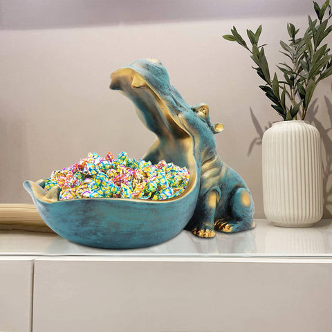 aboxoo hippo key bowl keeps entryway organized.