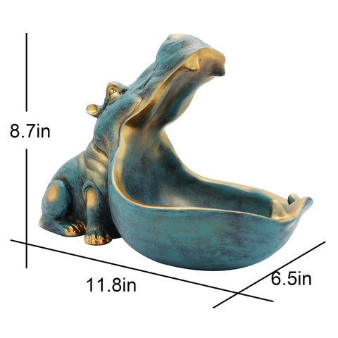 aboxoo hippo shelf display adds playful flair.