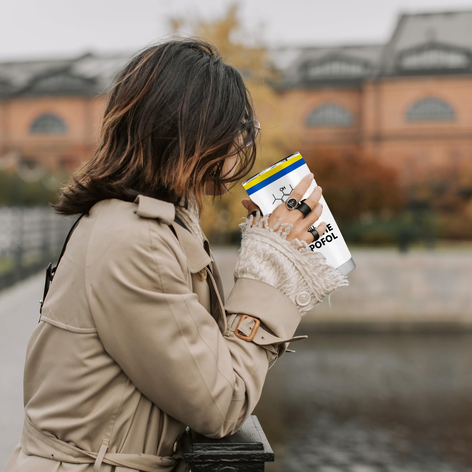 Absacie tumbler with straw and lid setup for hassle-free on-the-go sipping.