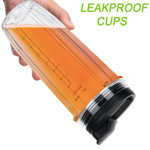 ABTER BPA-free Tritan cups offer durable clarity for everyday blending