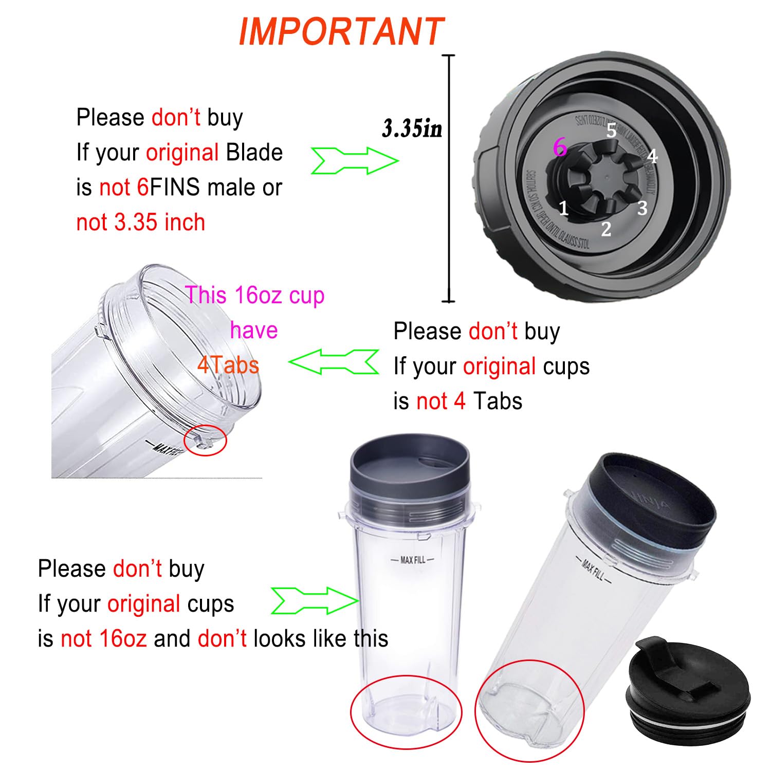 Compatibility note for ABTER parts with BL660 and BL770 Ninja blenders