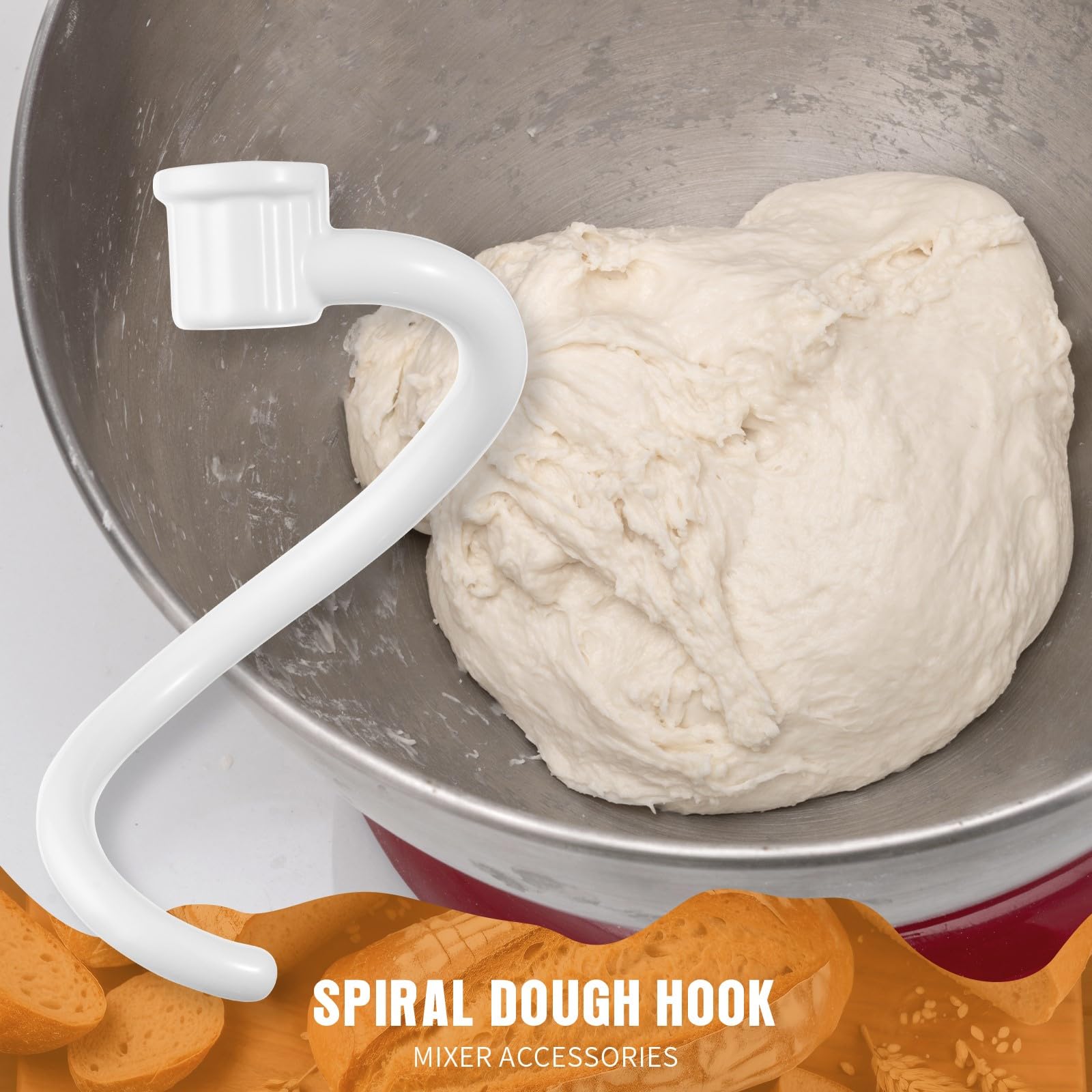 ABTER spiral dough hook for KL26M8X suitable for batch dough prep