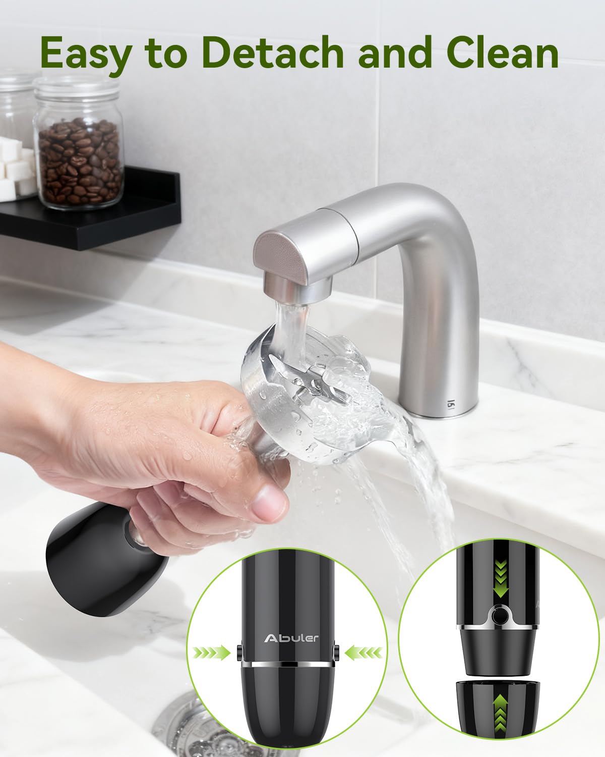 Abuler dishwasher-safe parts simplify cleanup after cooking.