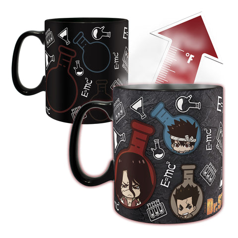ABYSTYLE color-change glaze on ceramic mug reveals artwork during warm drinks.