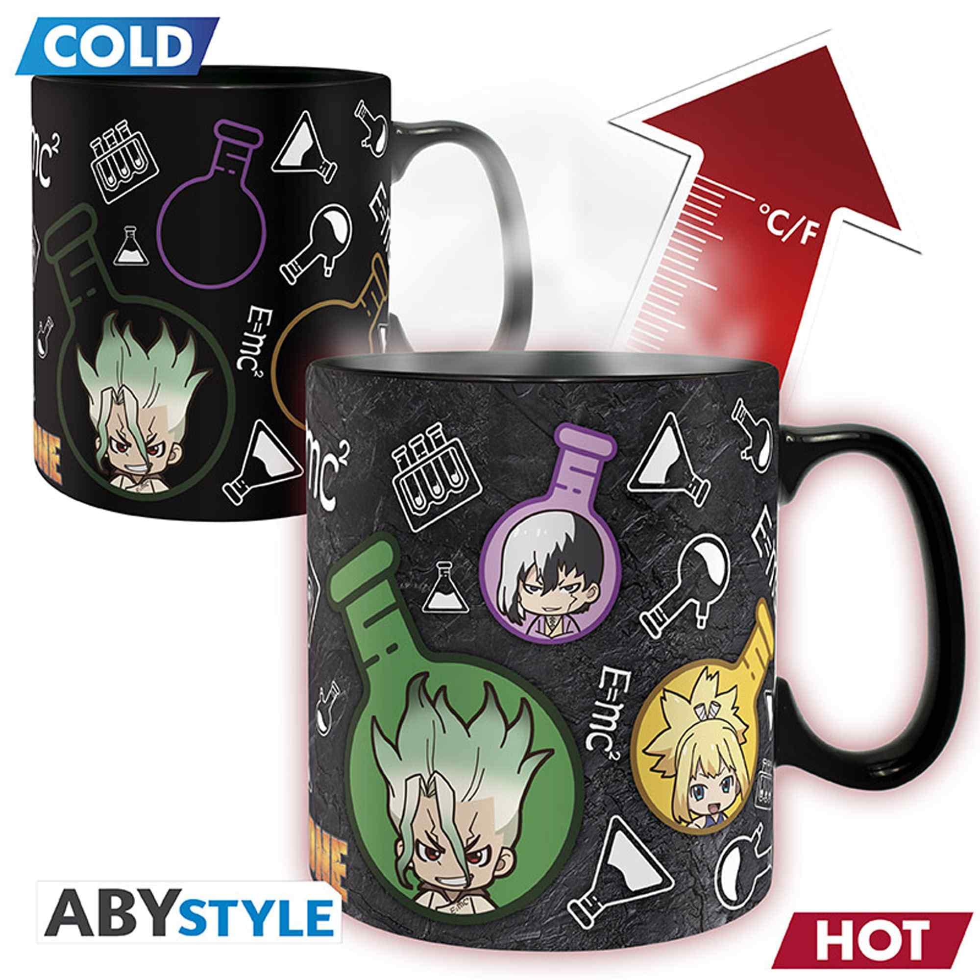 ABYSTYLE DR STONE artwork reveal on mug surface when heated