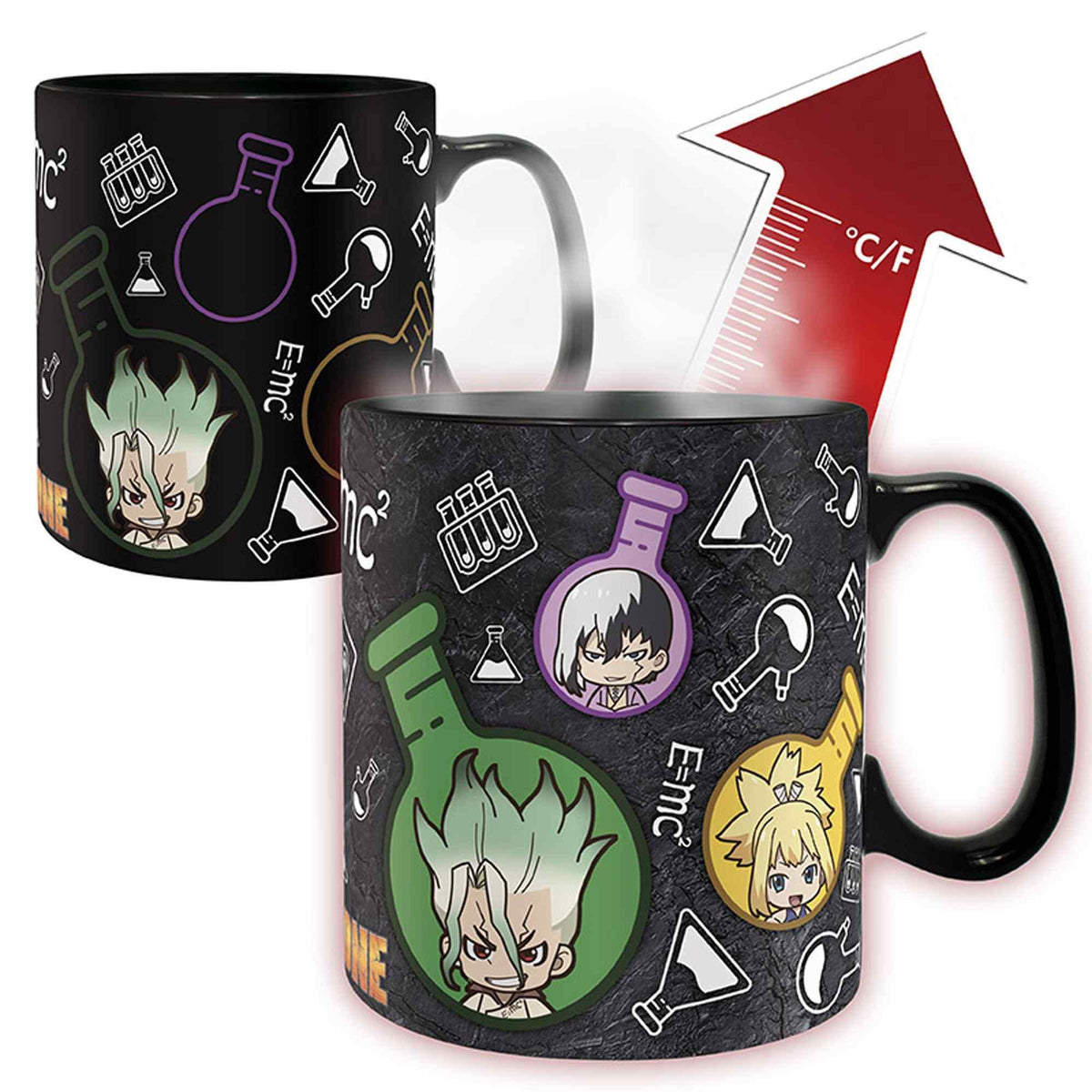 ABYSTYLE DR STONE mug heat-change reveals artwork when hot