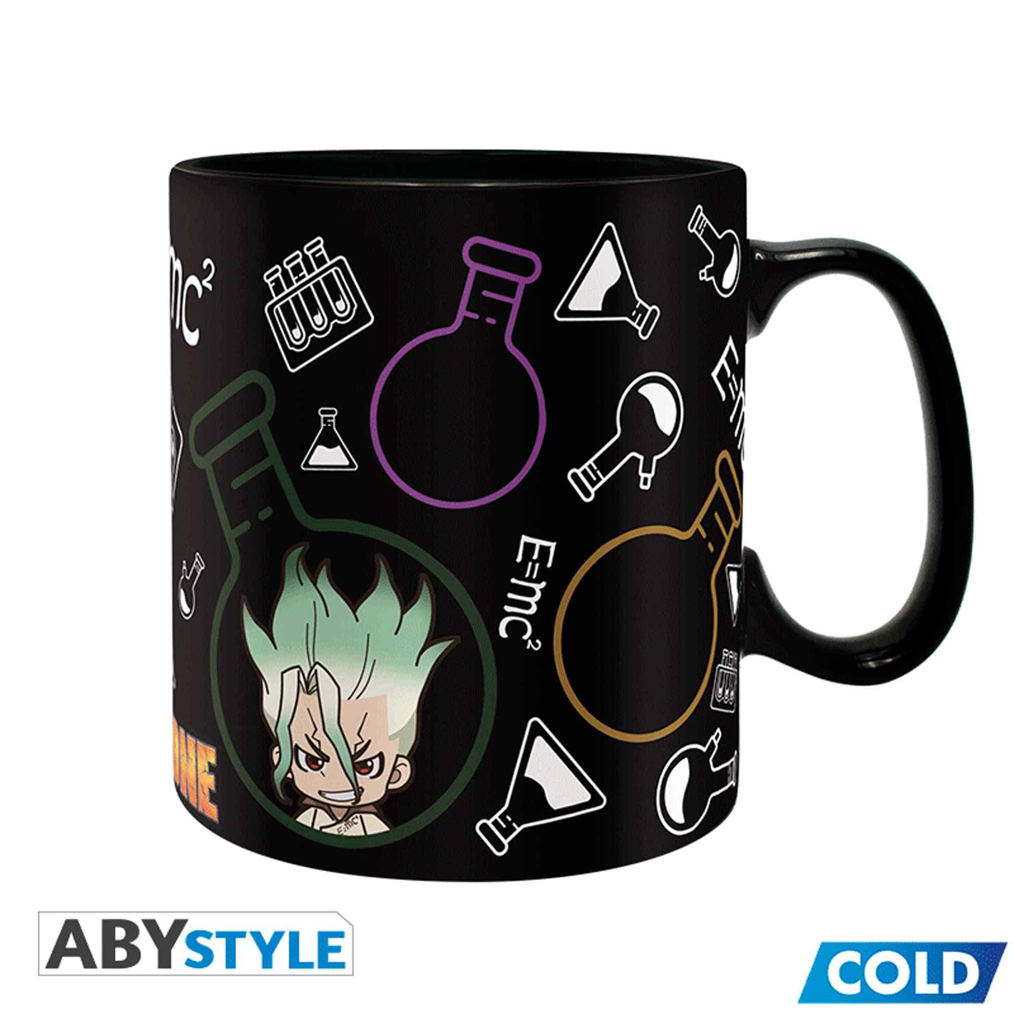 ABYSTYLE DR STONE mug hot-liquid reveal artwork for coffee moments