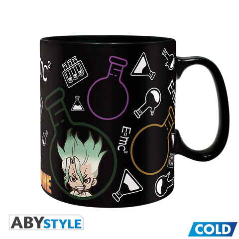 ABYSTYLE DR STONE mug hot-liquid reveal artwork for coffee moments