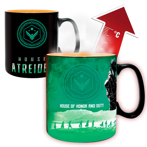 ABYSTYLE Dune heat-change mug reveals Atreides vs Harkonnen design when hot
