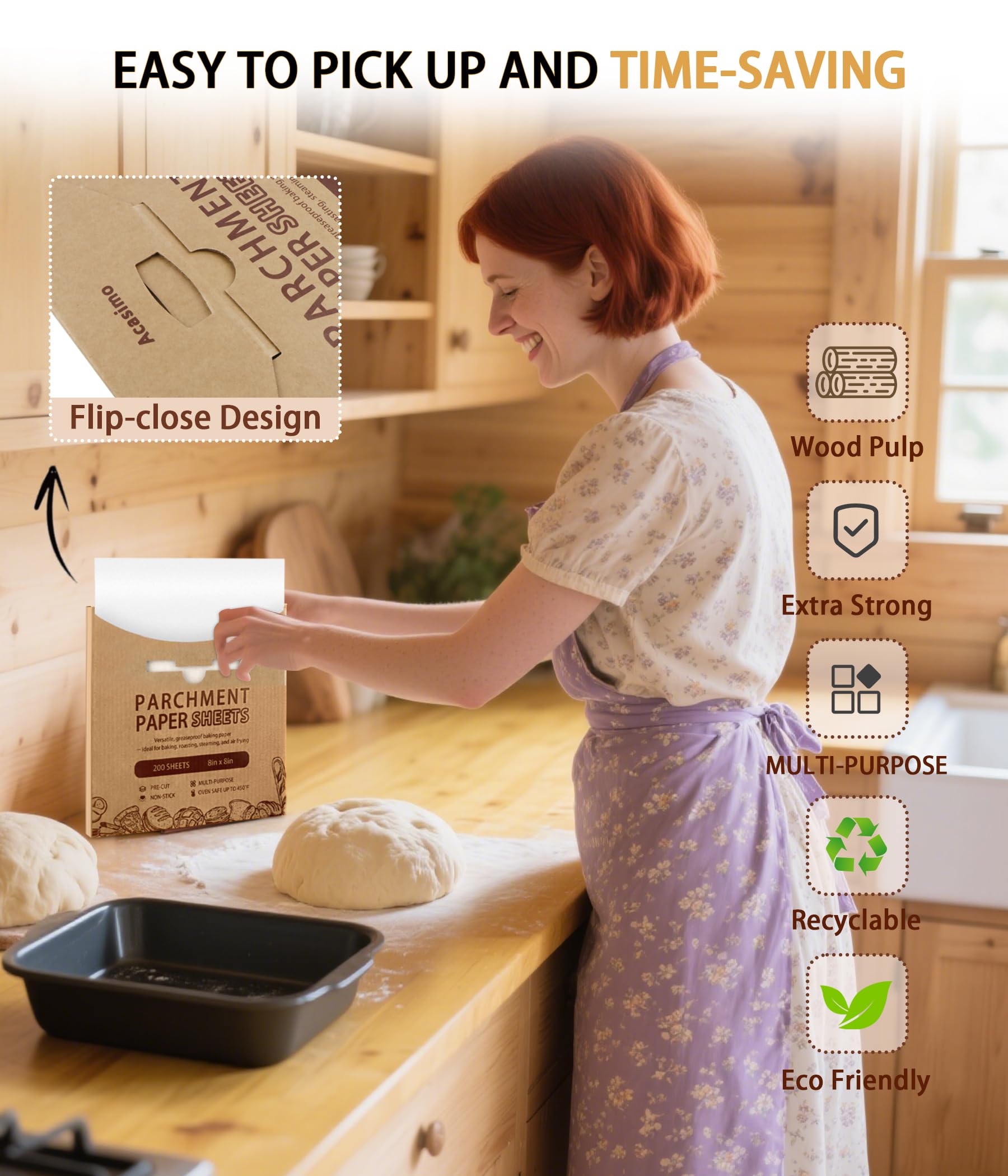 Acasimo parchment paper safe for microwave use and quick reheats.
