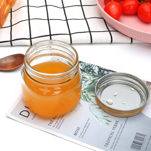 Accguan 8oz mason jar dishwasher-safe for easy cleanup.