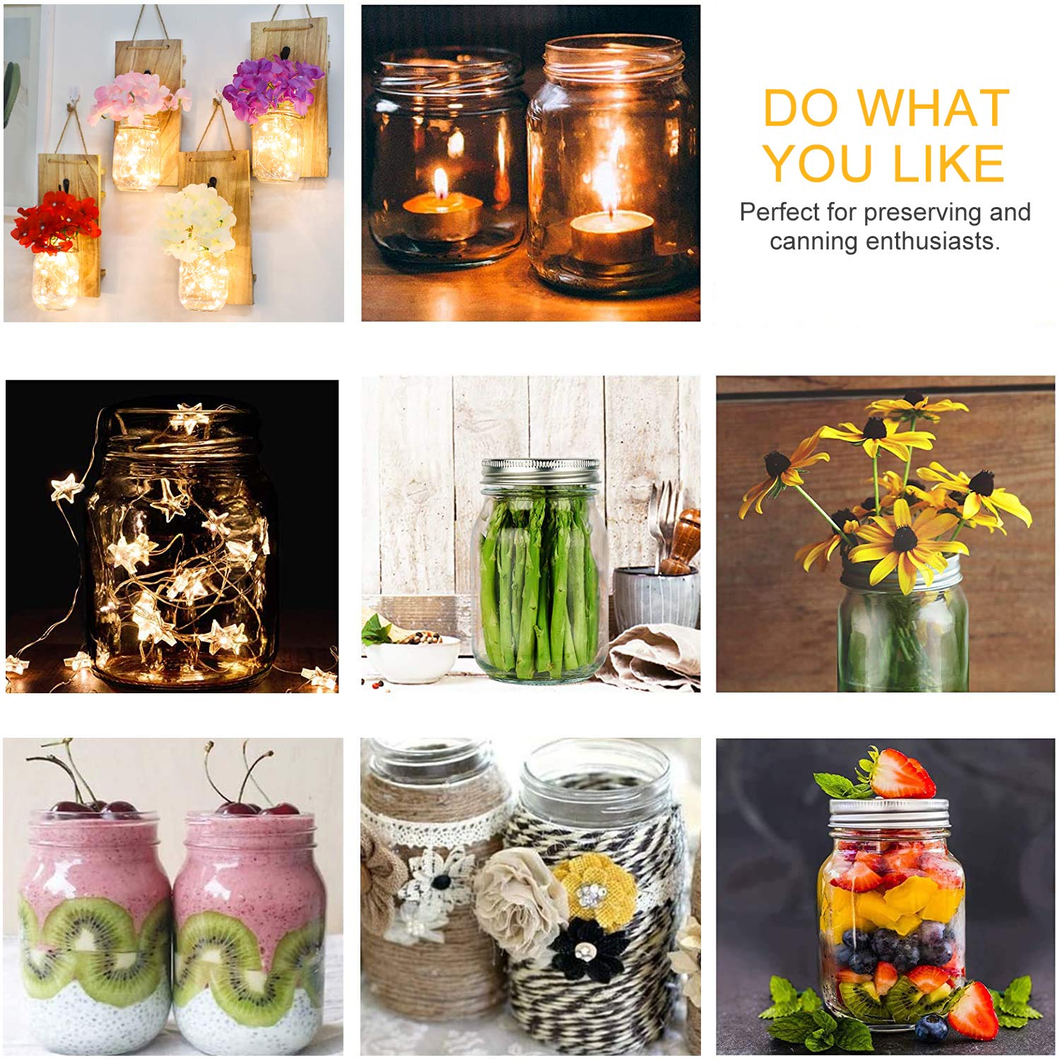 Accguan wedding favors and party decor ready in clear reusable jars.