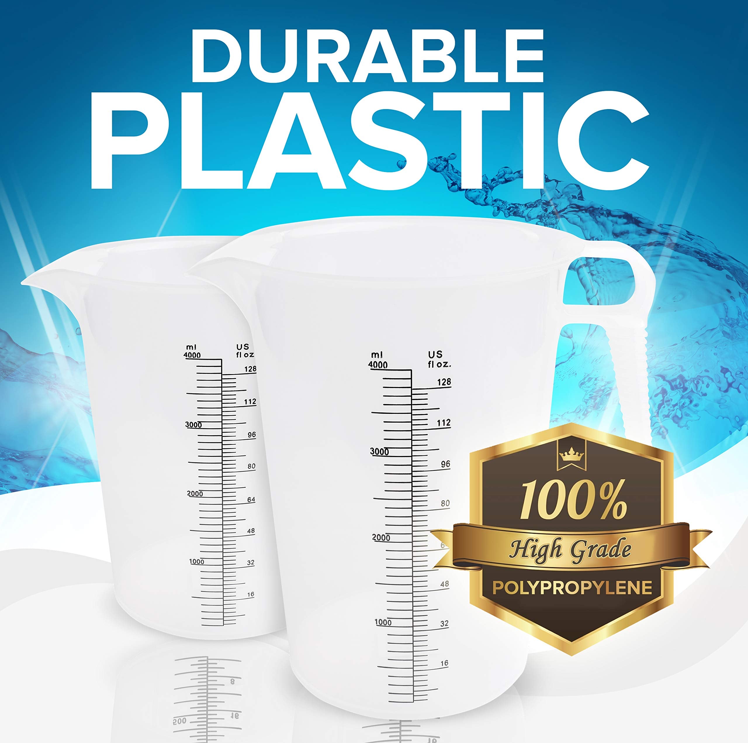 ACCUPOUR chemical-resistant polypropylene pitcher built for harsh liquids.