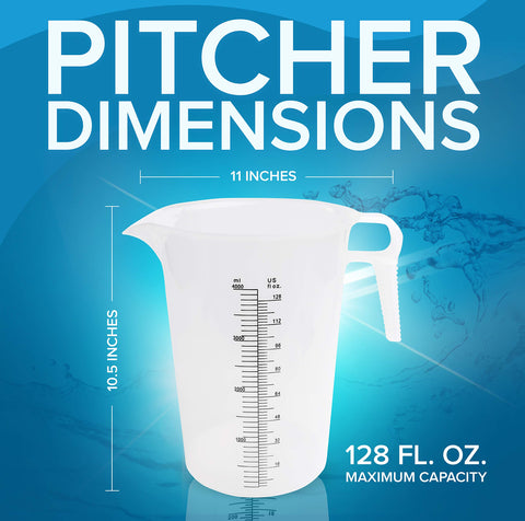 ACCUPOUR measuring pitcher remains readable when wearing gloves.