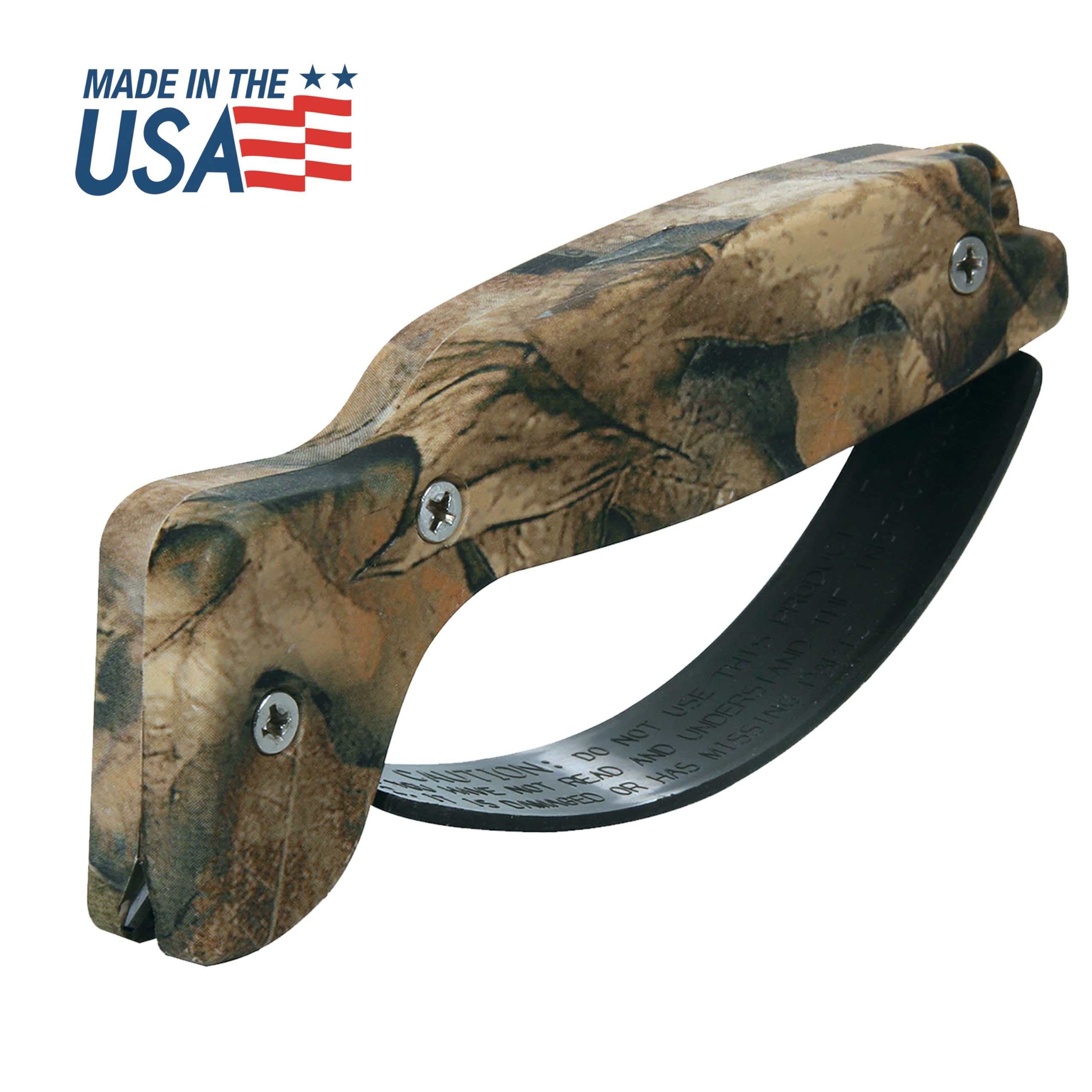 AccuSharp Camo compact sharpener fits easily in drawers for on-the-go use.
