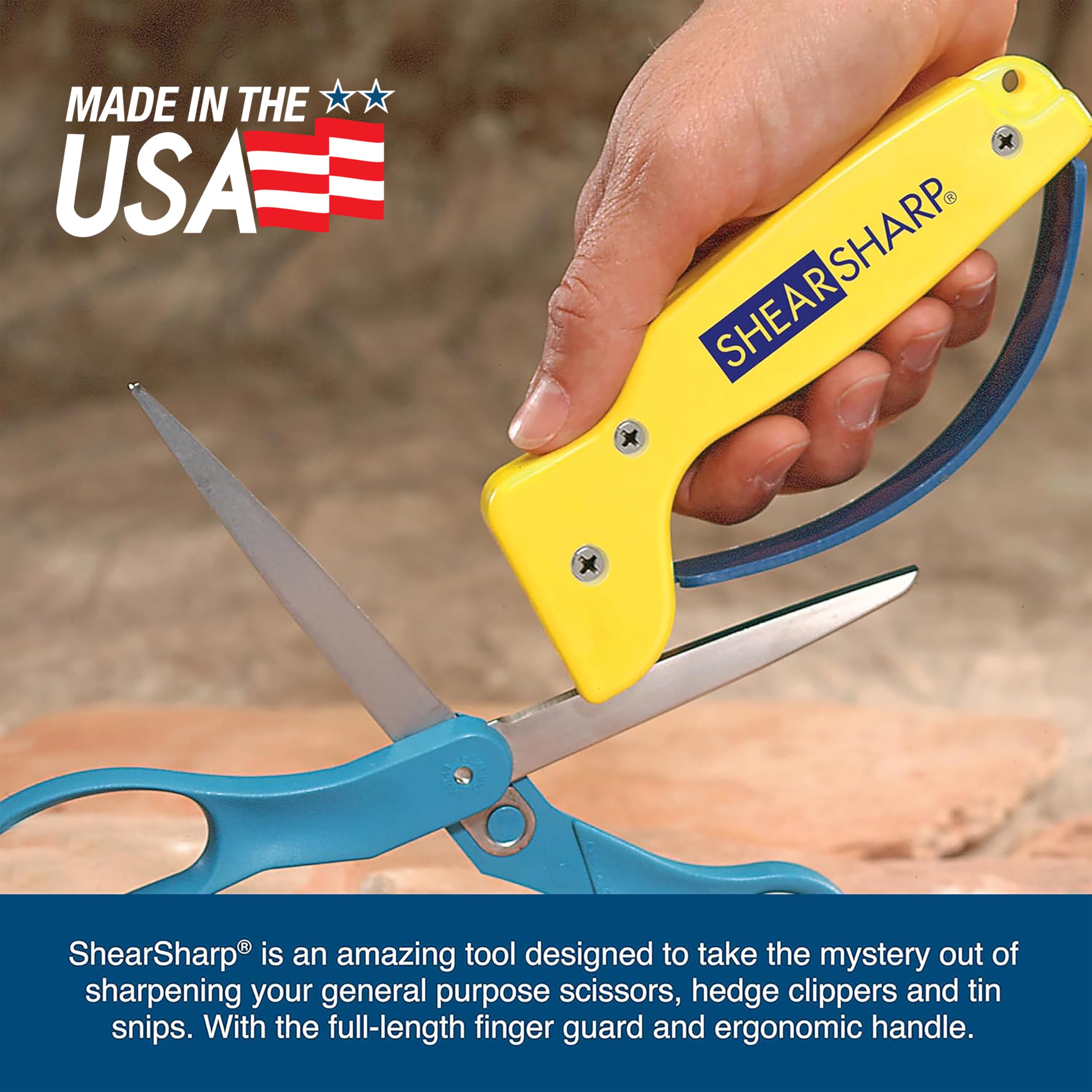 Compact knife sharpener stored in a kitchen drawer for quick edge repair.