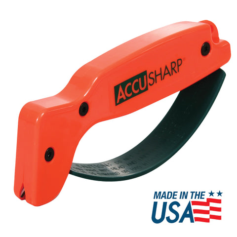 ACCUSHARP compact knife sharpener designed for quick, on-the-go touch-ups.