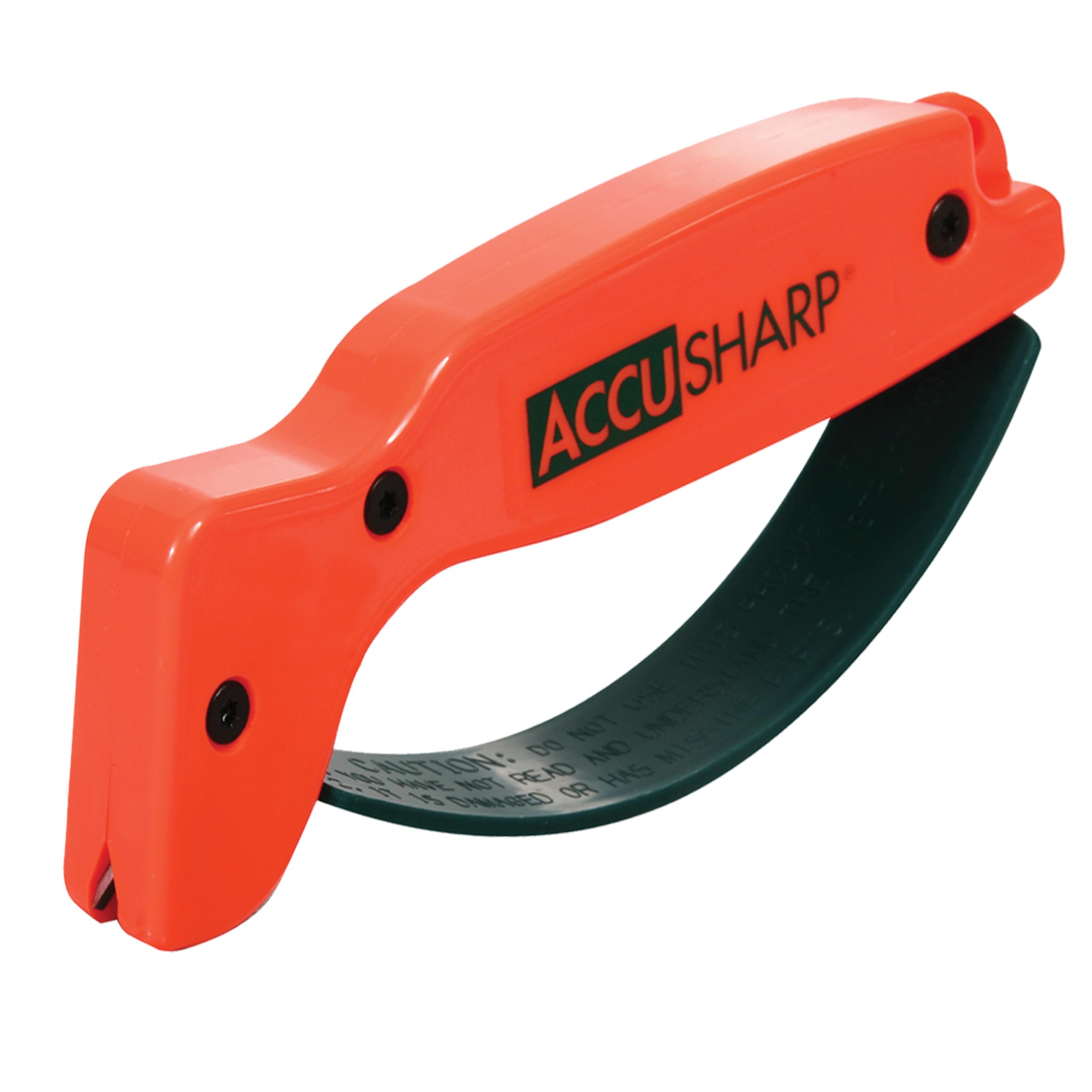 ACCUSHARP knife sharpener with ergonomic handle for comfortable, precise sharpening.
