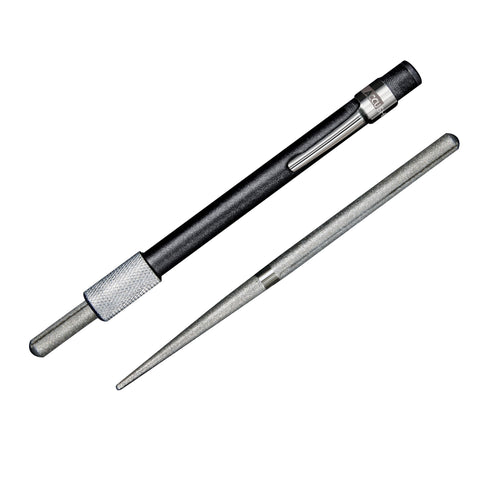 AccuSharp Professional Dual Rod Sharpener with retractable rod for versatile knife sharpening.