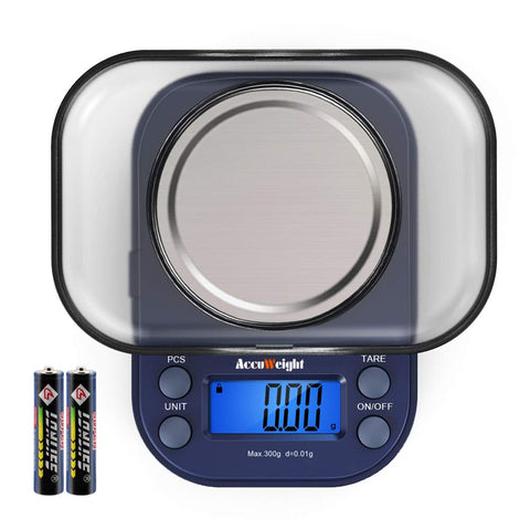 AccuWeight pocket-scale with compact design for quick on-the-go weighing