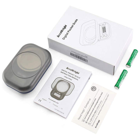 AccuWeight protective cover doubles as a weighing tray for convenience