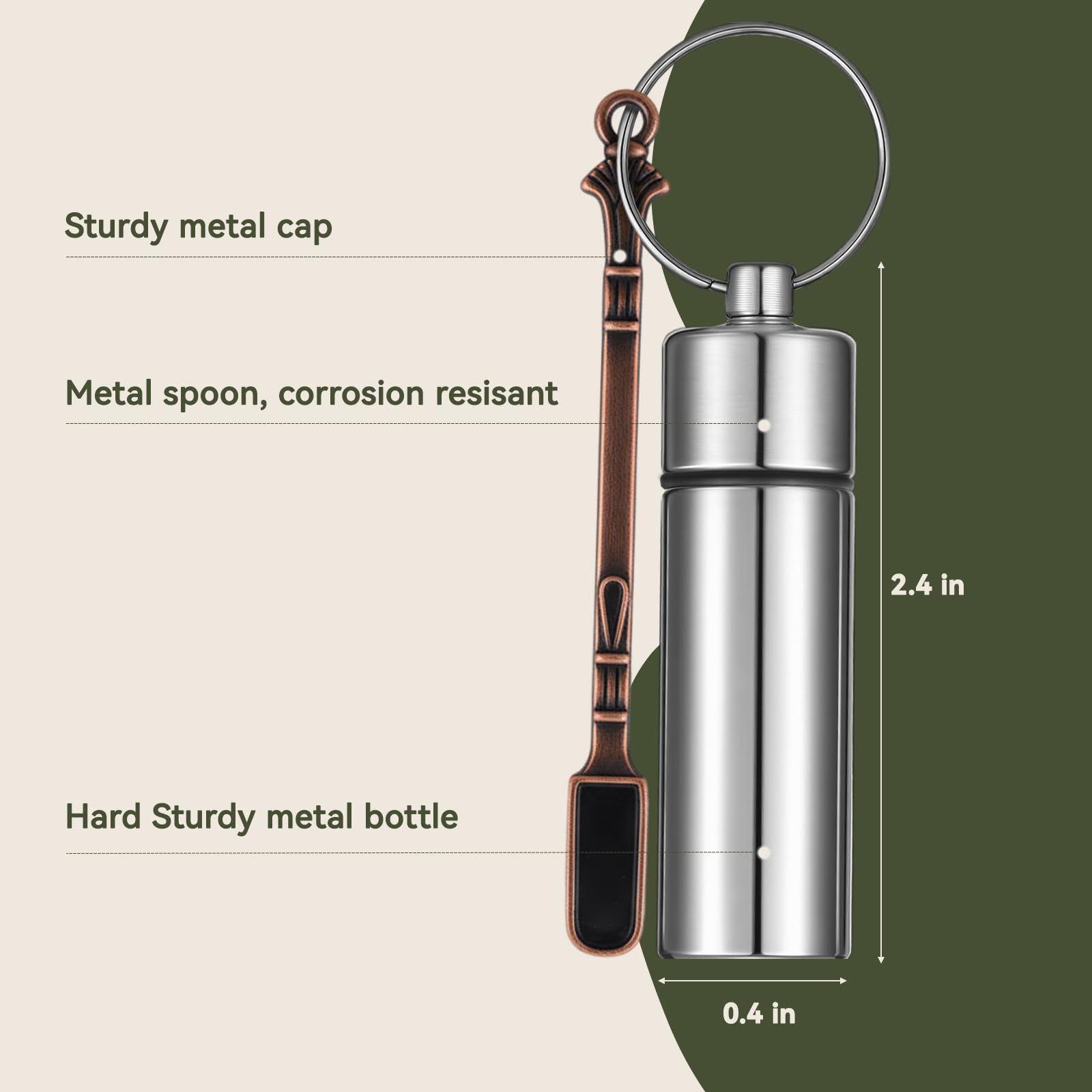 Acellegic aluminum-spice-container-material highlights durable, lightweight spice storage.