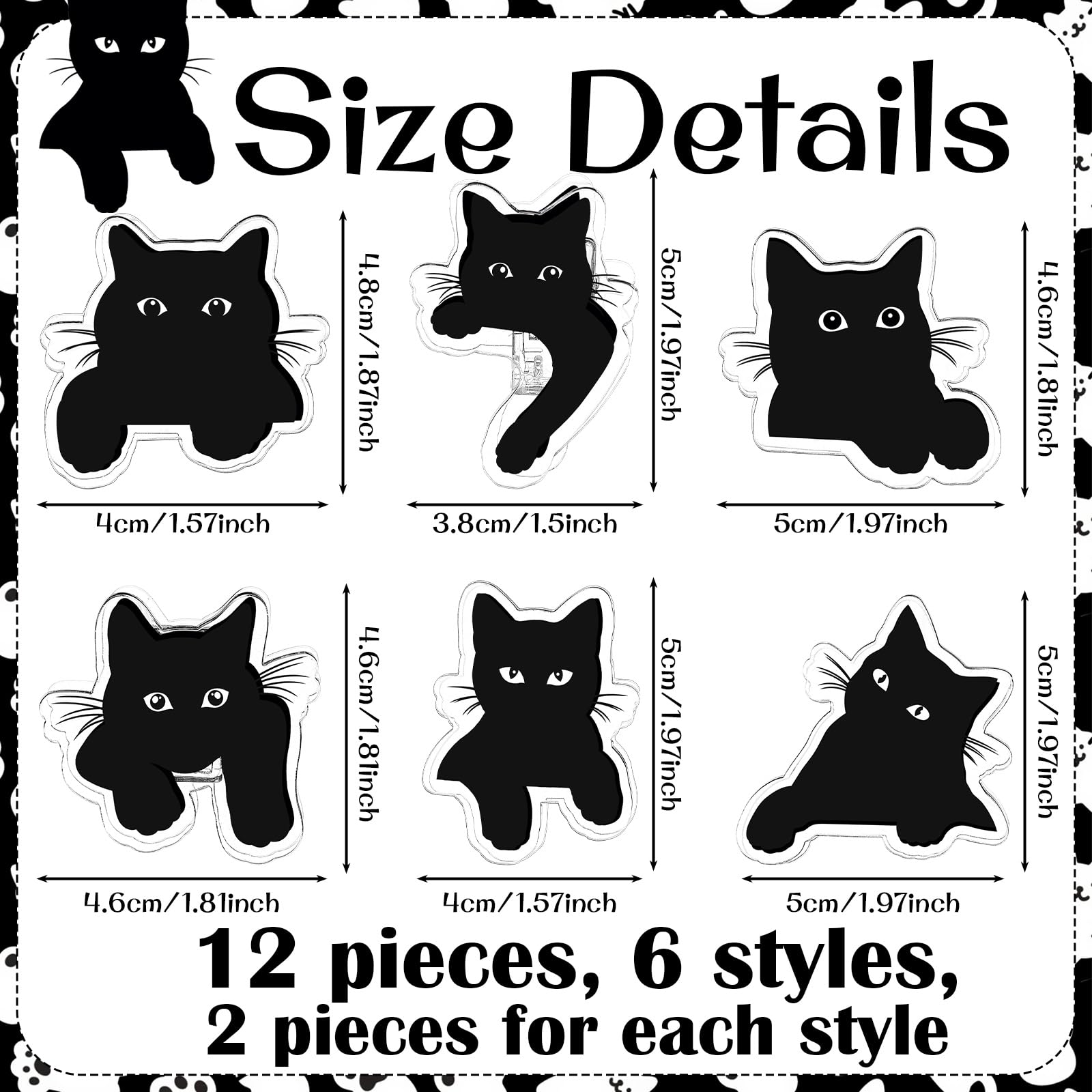 Acellegic black cat clip seals chips while adding cute kitchen decor.