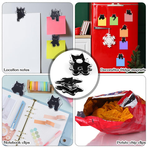 Acellegic 12-pack cat clips support gifting and kitchen organization.