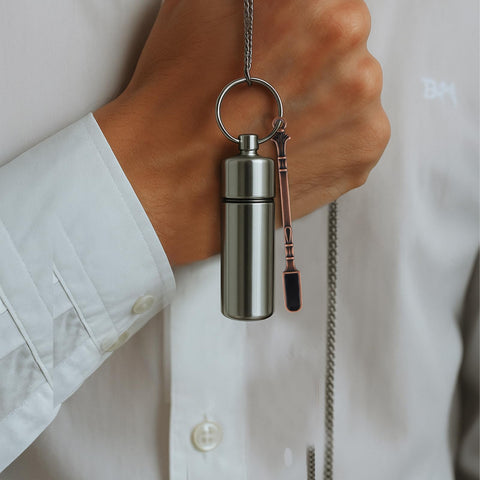 Acellegic-compact-spice-jar-size-0-67x2-36-in fits easily in bags and pockets.