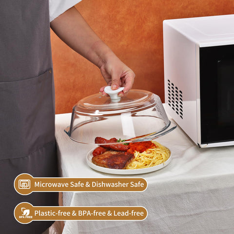ACEPRUT Universal-fit glass cover designed to fit most plates and bowls