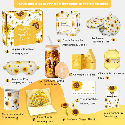 Acessorz Sunflower Gift Box petal bracelet for delicate accessory