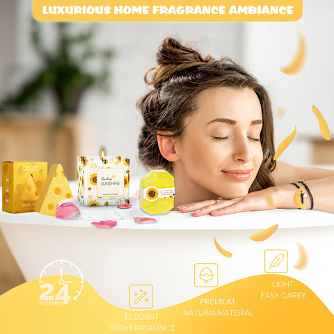 Acessorz Sunflower Gift Box portable mirror for quick style touch-ups