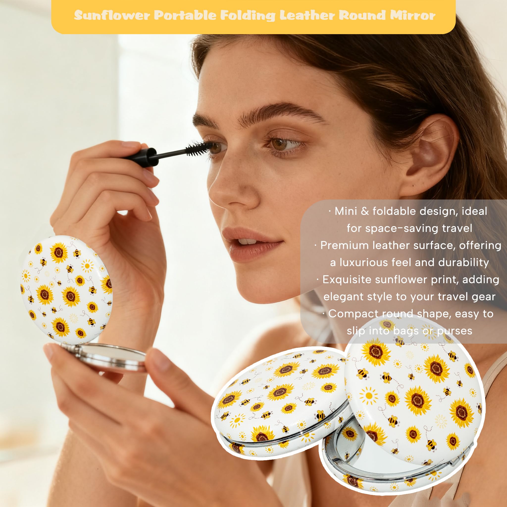 Acessorz Sunflower Gift Box ribbon hair tie for easy, charming styling