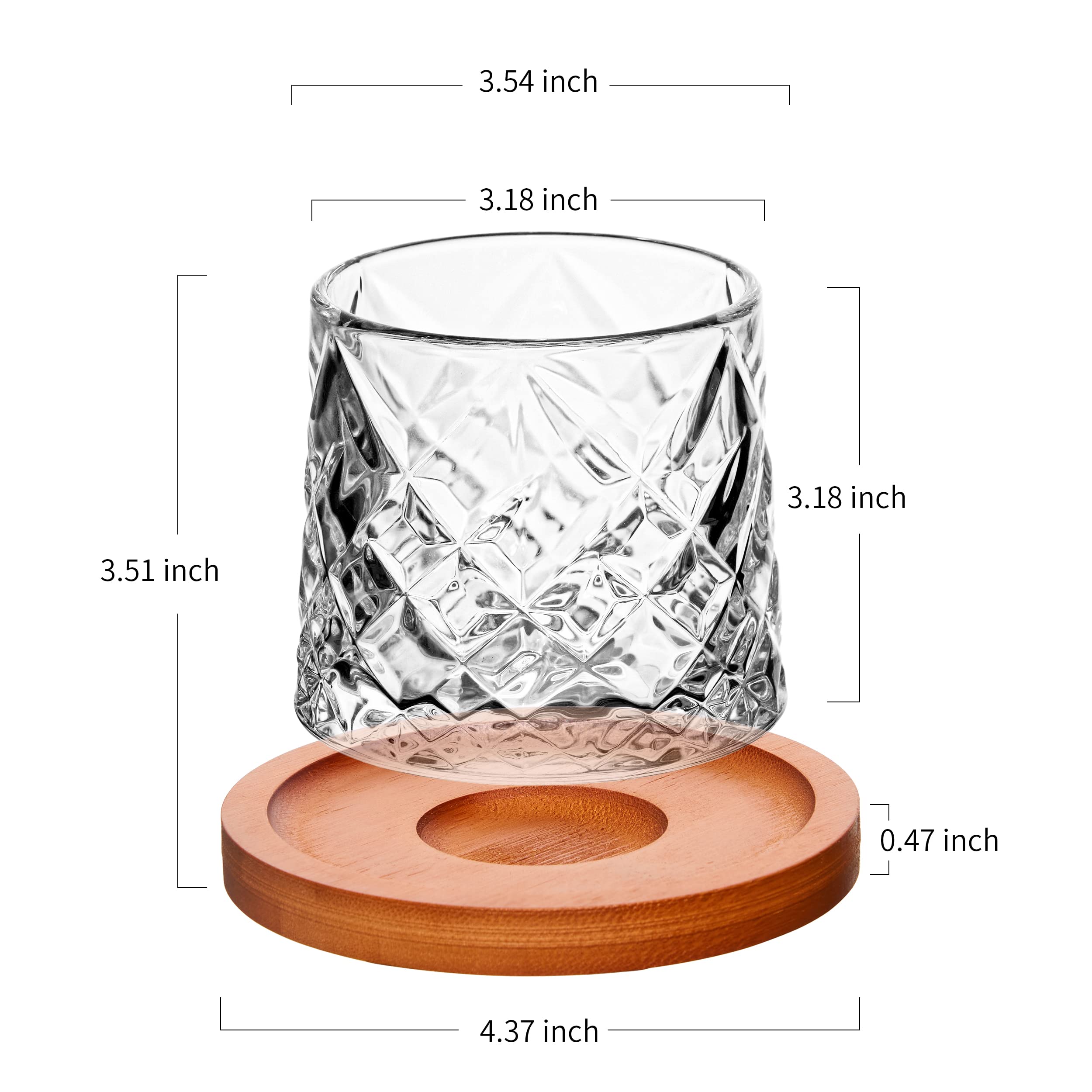 ACHEER crystal glass is dishwasher-safe and freezer-safe with sturdy base.