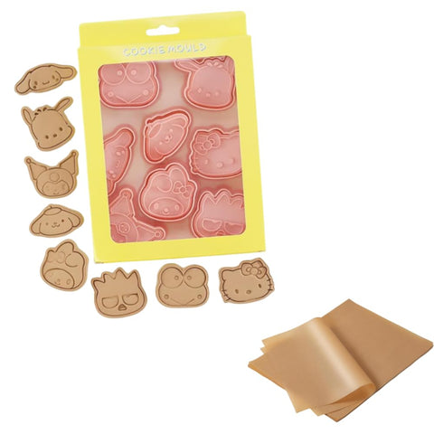 Achidane Cute Kitty cookie cutters with embossed patterns for charming treats.