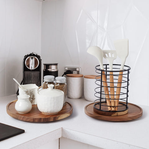 ACIAZAAZ kitchen counter and pantry use demonstrates versatile storage.