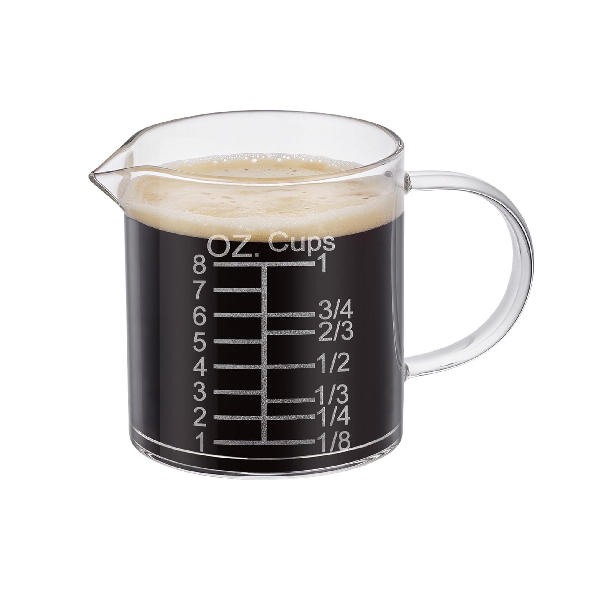 Ackers BORO3.3 dishwasher-safe measuring cup for easy cleaning.