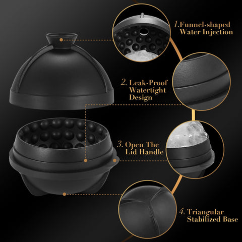ACOOKEE BPA-free silicone ice mold shown in use