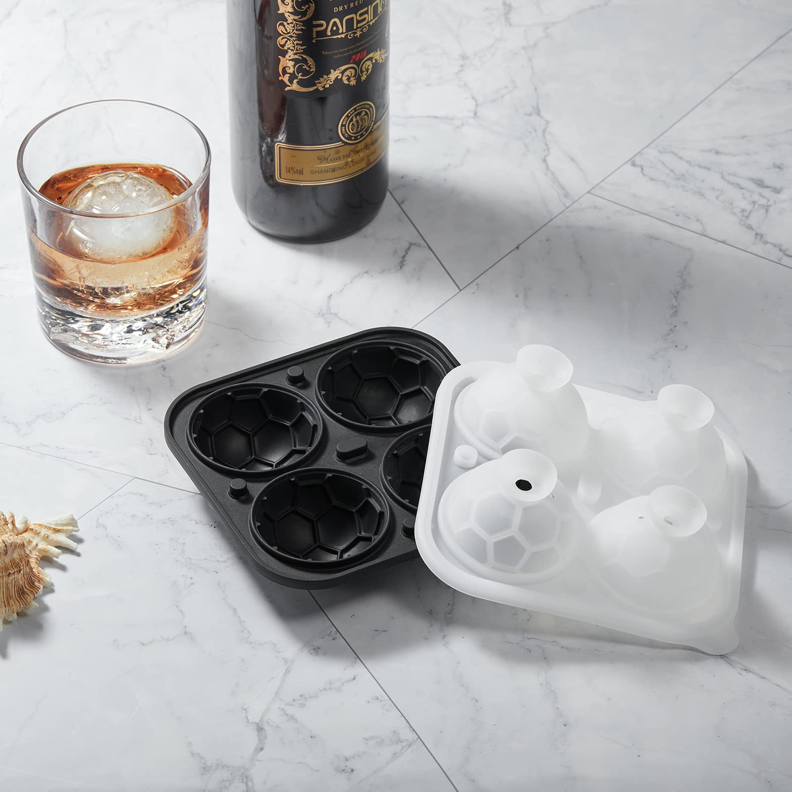ACOOKEE easy-release soccer ball ice cubes for quick serving