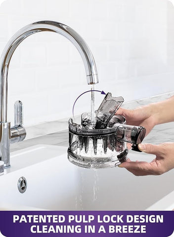 ACoqoos easy-clean design minimizes parts for quick cleaning.