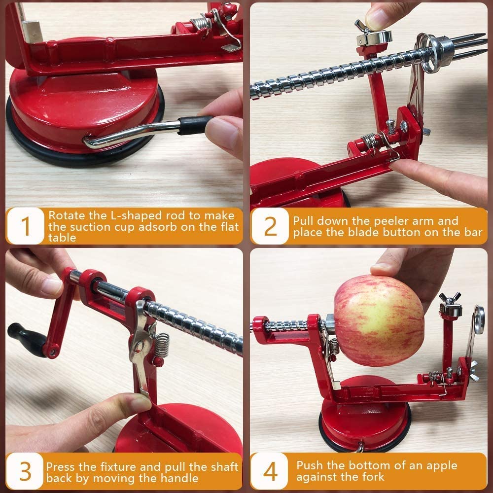 ACOTUM Extra Blades for Apple Slicer in red offer versatile attachments