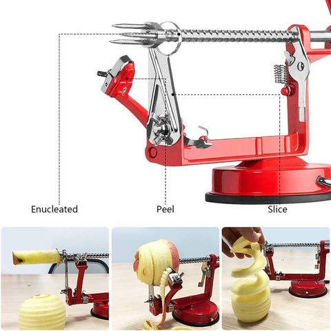 ACOTUM Suction-Cup Base in red keeps tool stable on counters