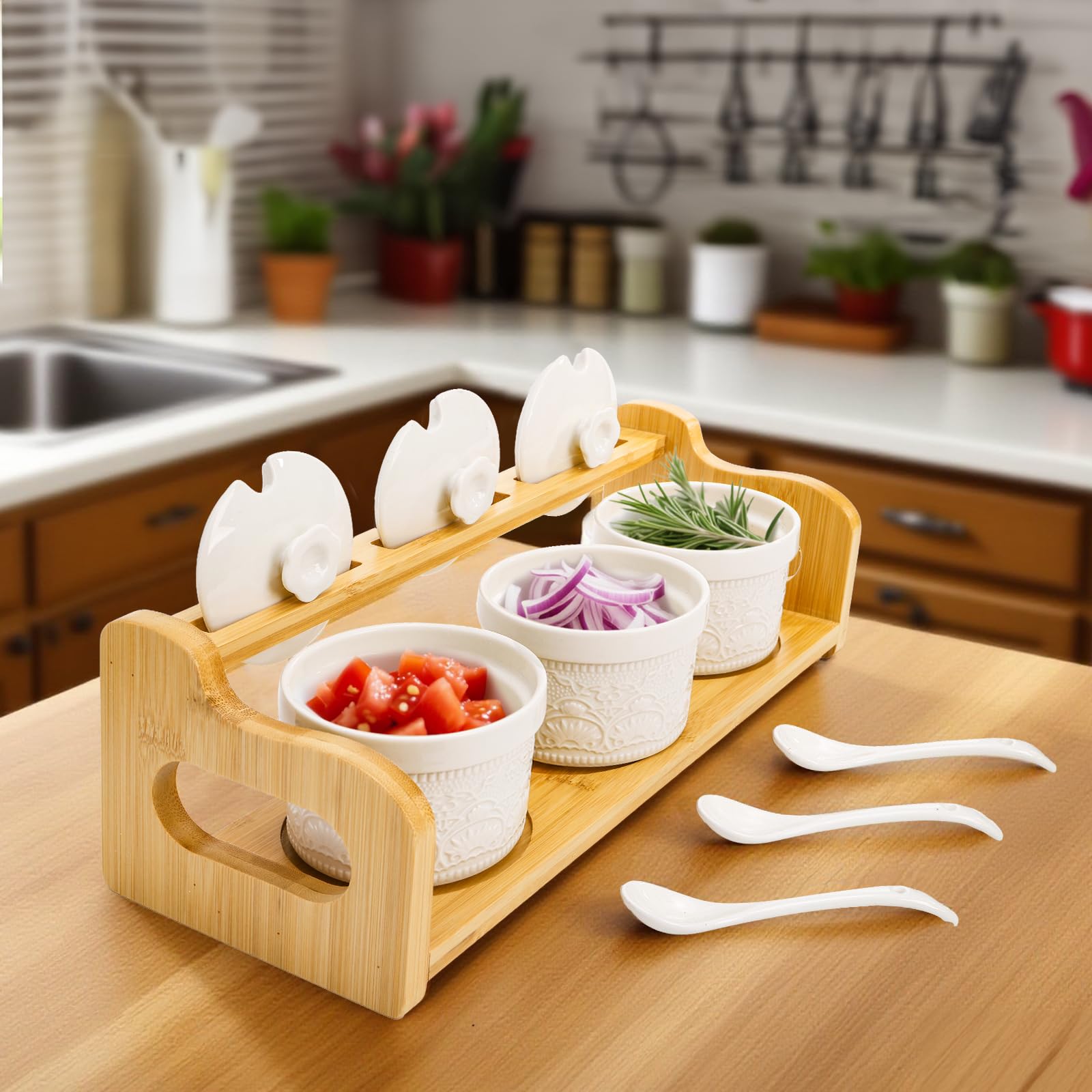 Acshio multipurpose condiment set ideal for homes and cafes