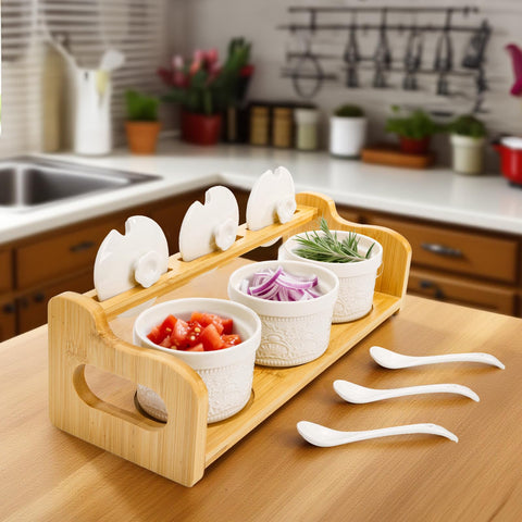 Acshio multipurpose condiment set ideal for homes and cafes