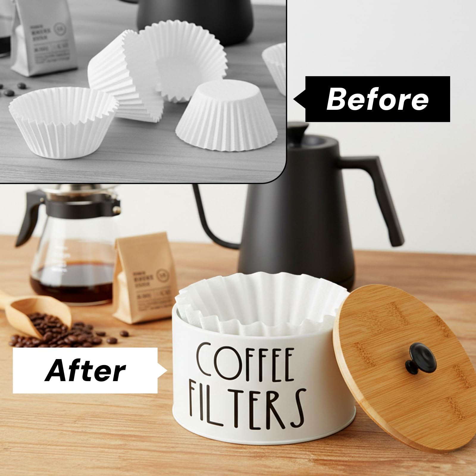 Acshio multipurpose organizer stores tea bags and small items neatly.