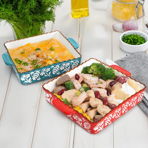 Acshio oven-safe and dishwasher-safe bakeware for versatile cooking tasks