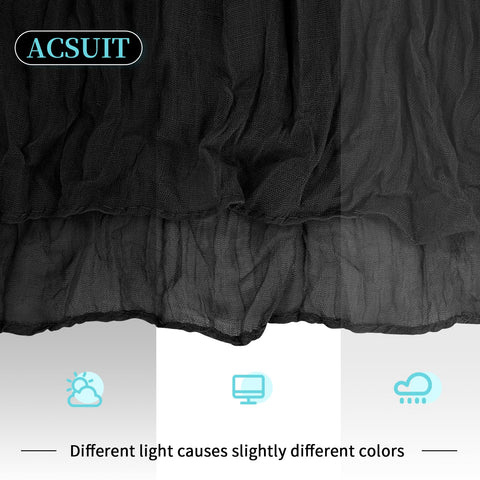 ACSUIT arch-curtain-ready cheesecloth runner drapes gracefully for elegant entrances.